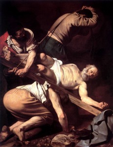 http://upload.wikimedia.org/wikipedia/commons/0/03/Caravaggio-Crucifixion_of_Peter.jpg